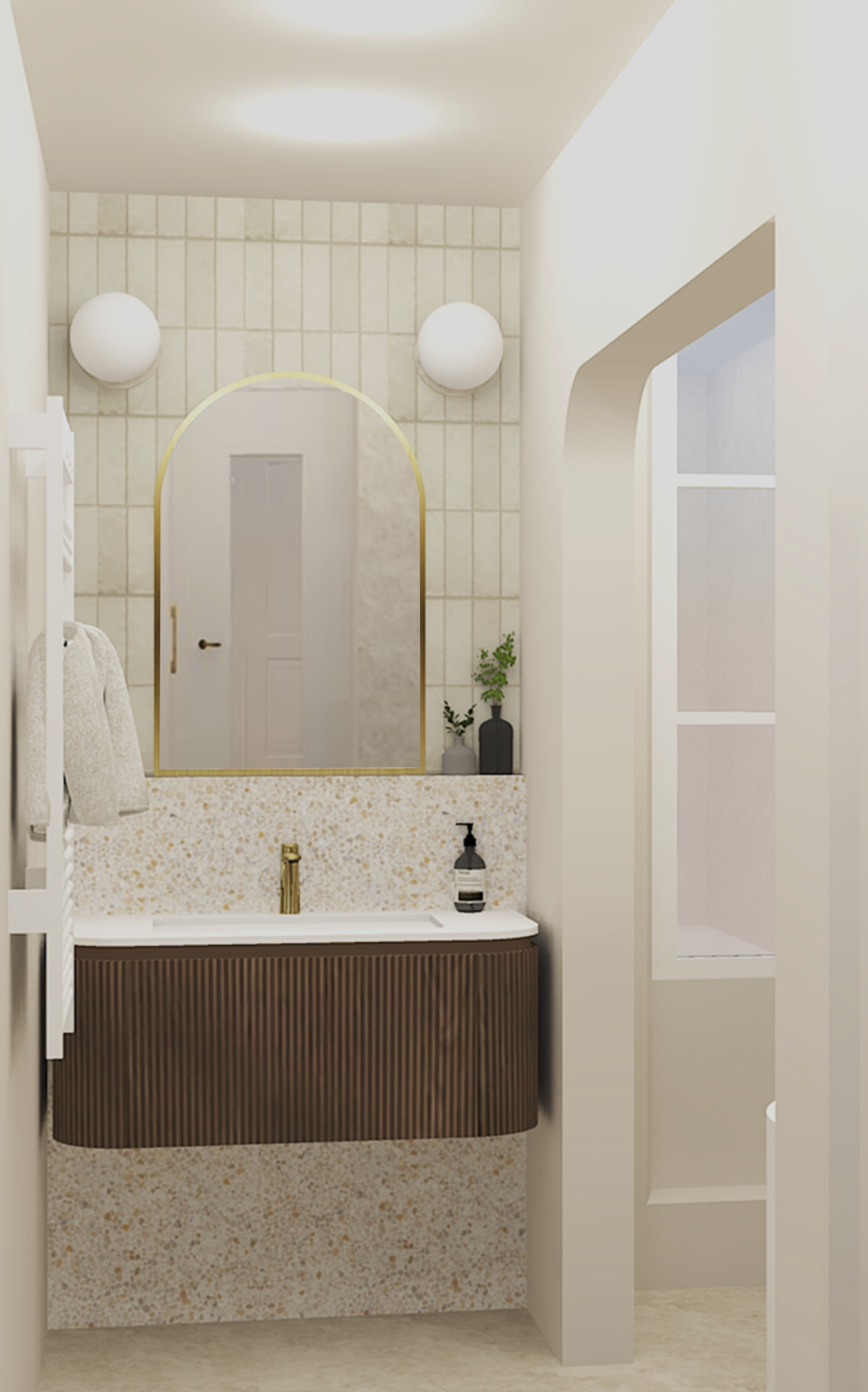 Rénovation complète maison ancienne isle-adam val d'oise conception salle de bain et chambre bébé décoration contemporaine élégante audacieuse chelaureuse